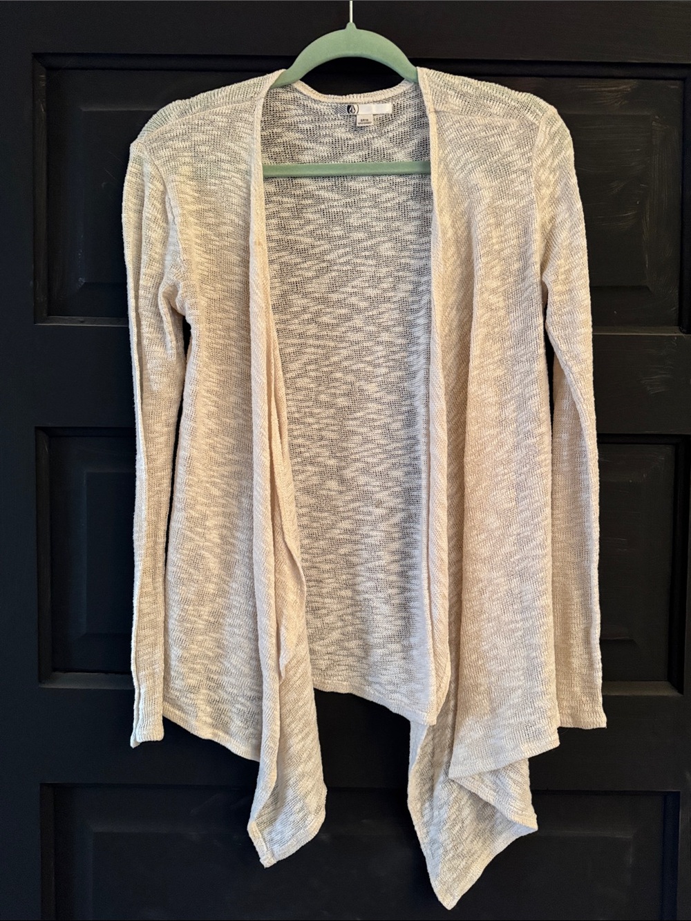 Billabong Light Beige Open-Front Women's Cardigan Sweater